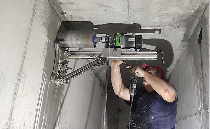 Алмазная резка и сверление отверстий в бетоне